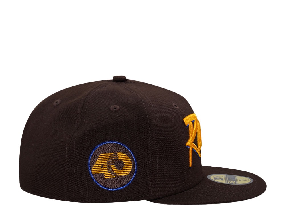 New Era Los Angeles Rams 40 Anniversary Burnt Wood Throwback Edition 59Fifty Fitted Gorra