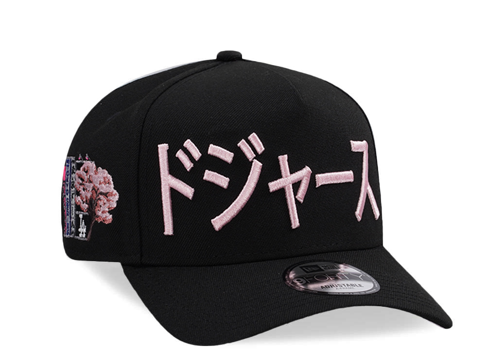 New Era Los Angeles Dodgers Tokyo Series Black Prime Edition 9Forty A Frame Snapback Gorra