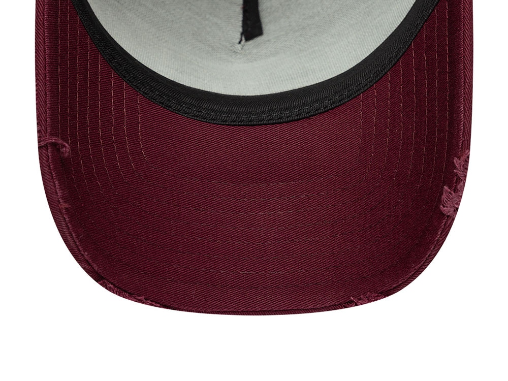 New Era Patch Washed Dark Red Edition 9Forty A Frame Snapback Gorra