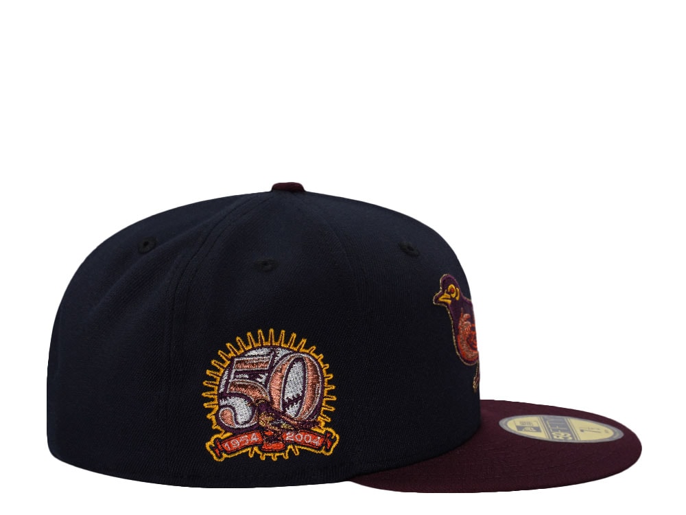 New Era Baltimore Orioles 50th Anniversary Navy Two Tone Edition 59Fifty Fitted Gorra