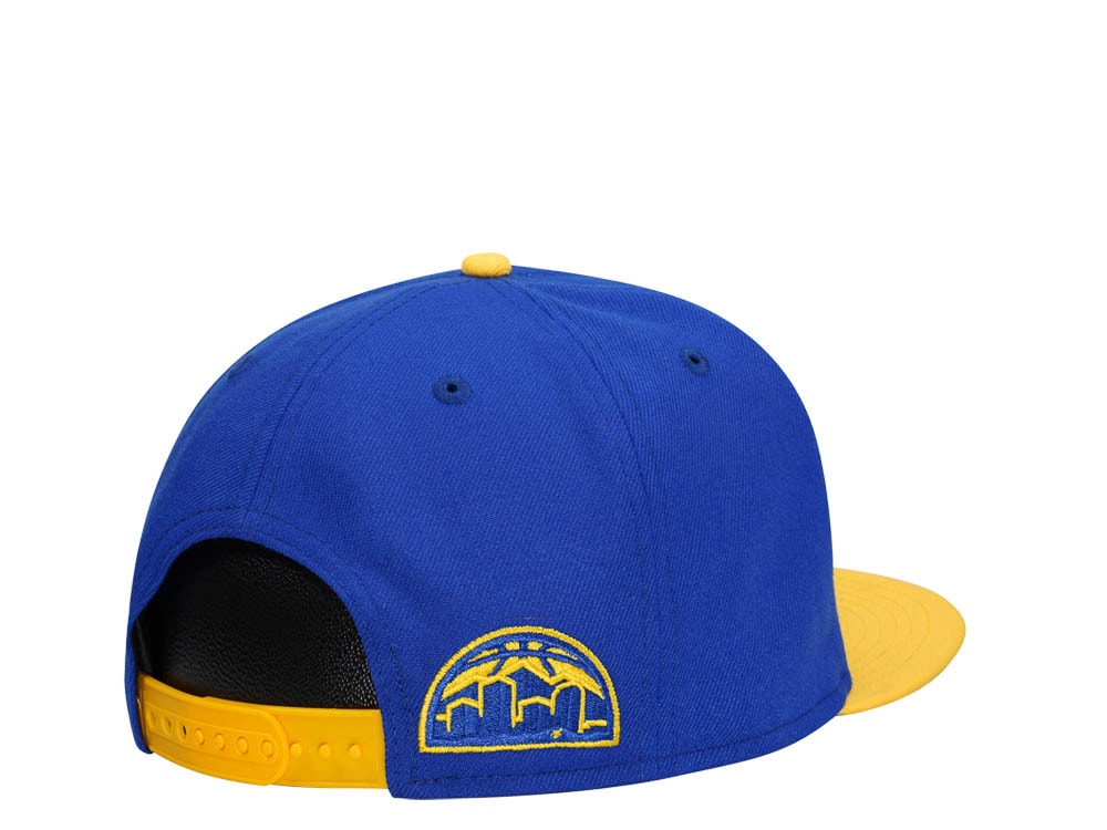New Era Denver Nuggets Blue Yellow Two Tone Edition 9Fifty Snapback Gorra