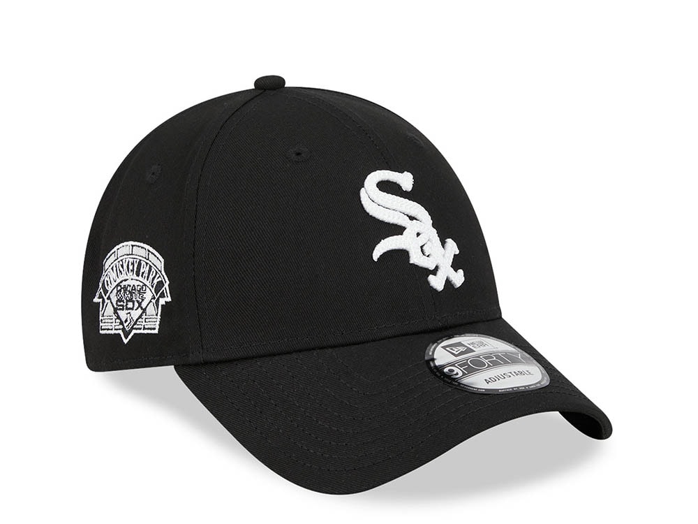New Era Chicago White Sox Comiskey Park Traditions Black 9Forty Strapback Gorra
