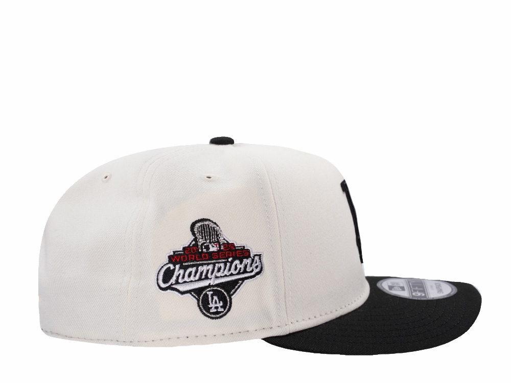 New Era Los Angeles Dodgers World Series Champions 2025 Chrome Two Tone Edition 9Fifty A Frame Snapback Gorra