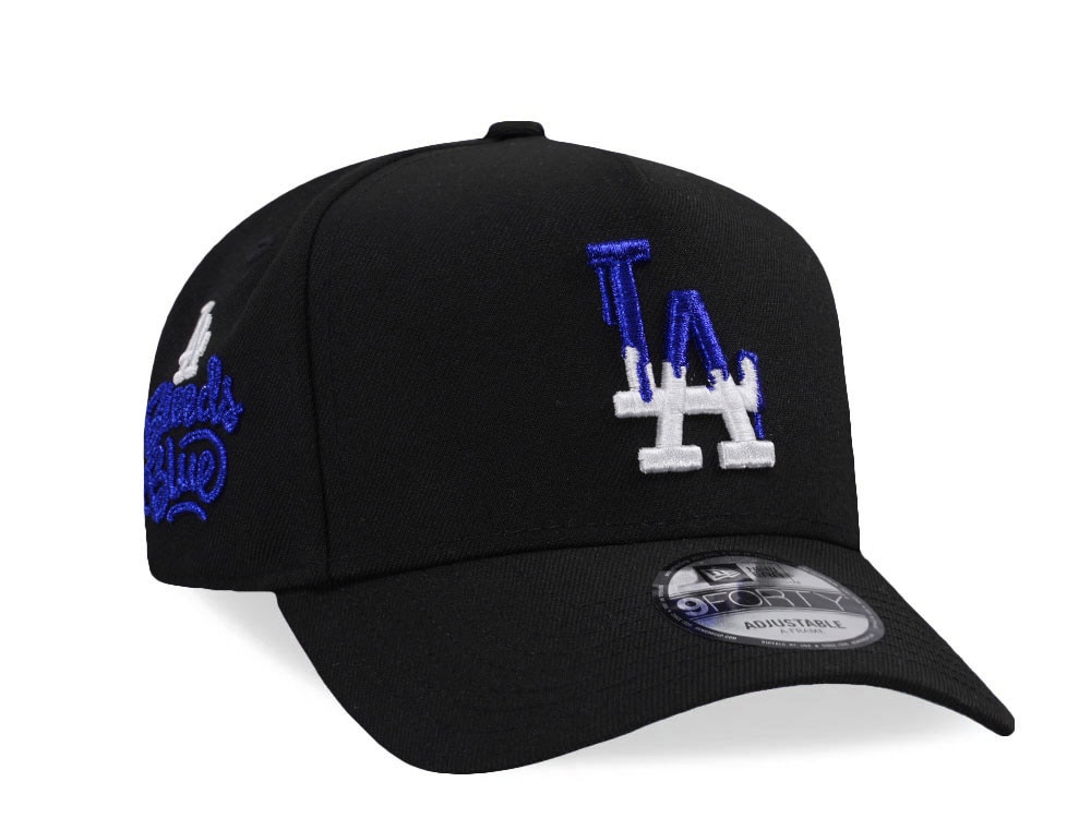New Era Los Angeles Dodgers Blue Bleeds Black Prime Edition 9Forty A Frame Snapback Gorra