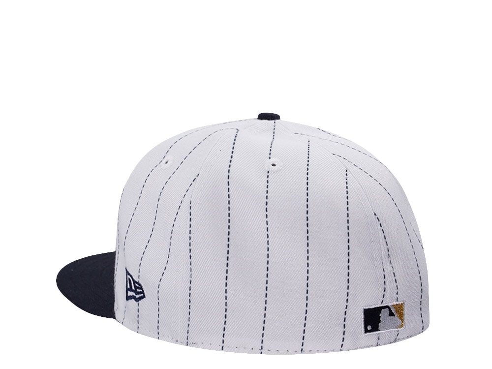 New Era Houston Astros 45th Anniversary Pinstripe Chrome Two Tone Edition 59Fifty Fitted Gorra
