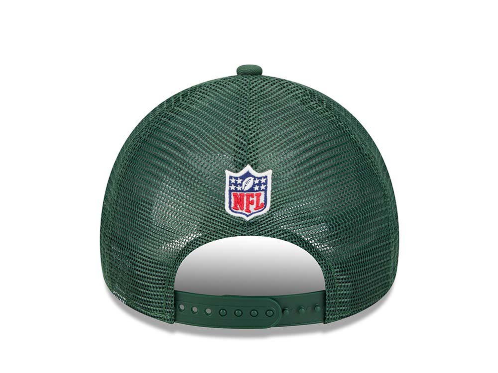 New Era Green Bay Packers Sideline 2024 9Forty A Frame Trucker Snapback Gorra