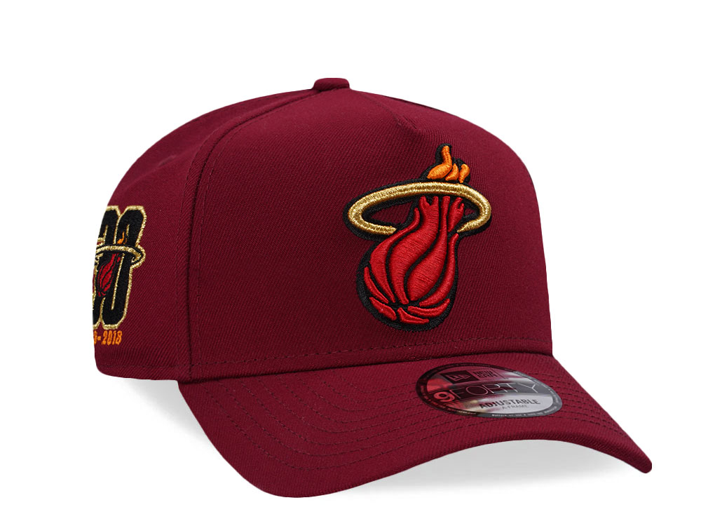 New Era Miami Heat 30th Anniversary Prime Edition 9Forty A Frame Snapback Gorra