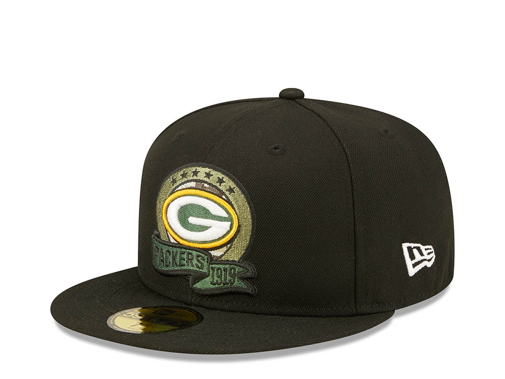 New Era Green Bay Packers Salute to Service 2022 Fitted 59Fifty Gorra