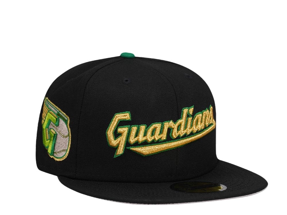 New Era Cleveland Guardians Black Gold Prime Edition 59Fifty Fitted Gorra