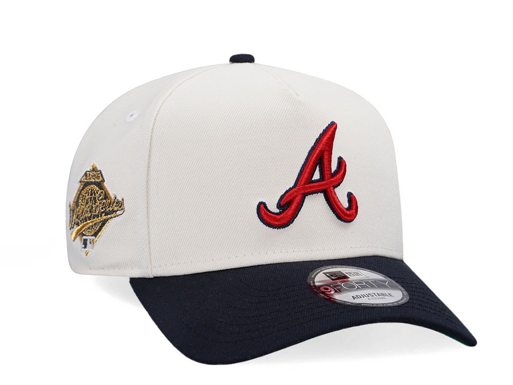 New Era Atlanta Braves World Series 1995 Chrome Edition 9Forty A Frame Snapback Gorra