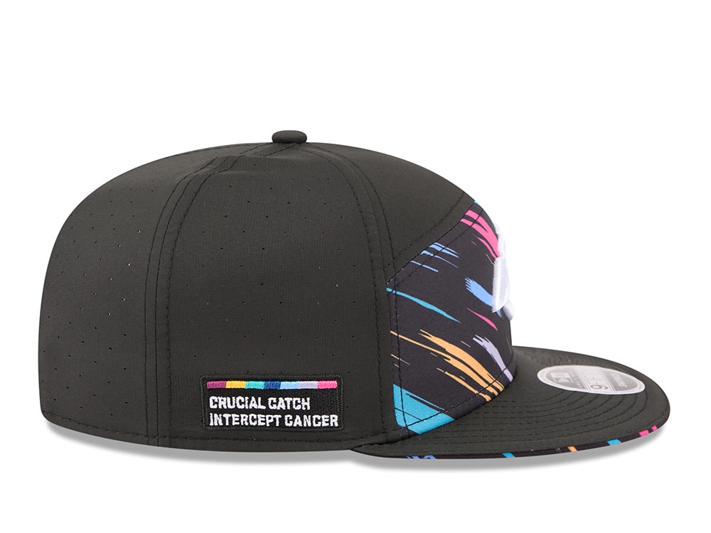 New Era Los Angeles Rams Crucial Catch 2026 Black Edition 9Fifty Split Panel Snapback Gorra