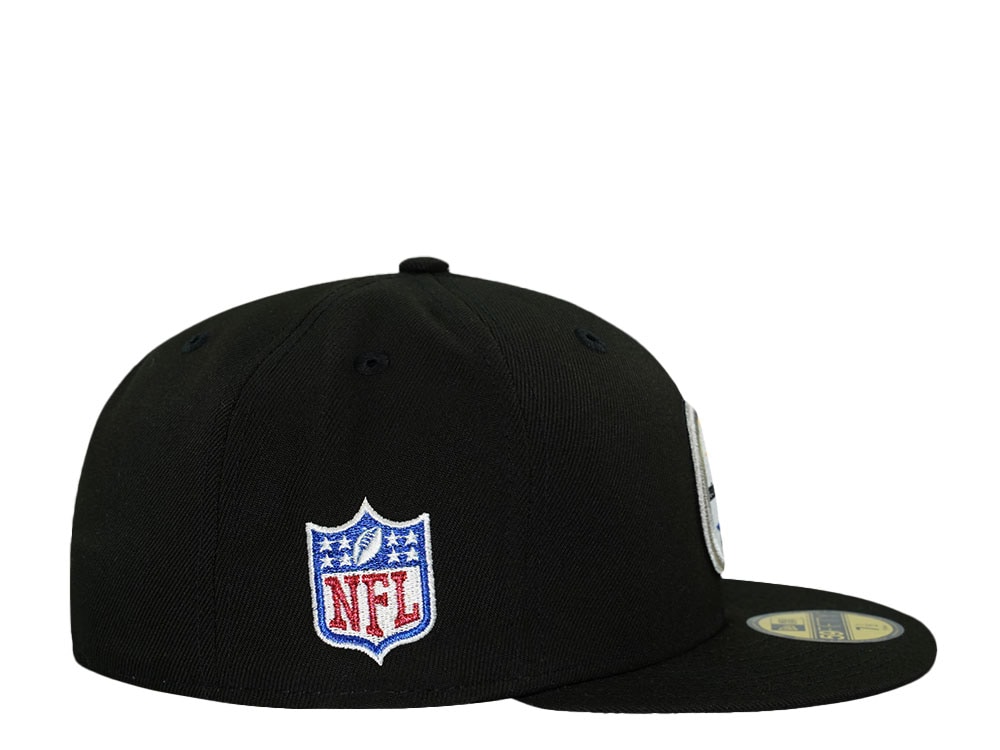 New Era Pittsburgh Steelers Black Throwback Prime Edition 59Fifty Fitted Gorra