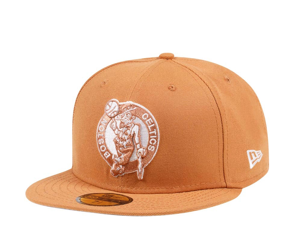 New Era Boston Celtics Panama Tan Edition 59Fifty Fitted Gorra
