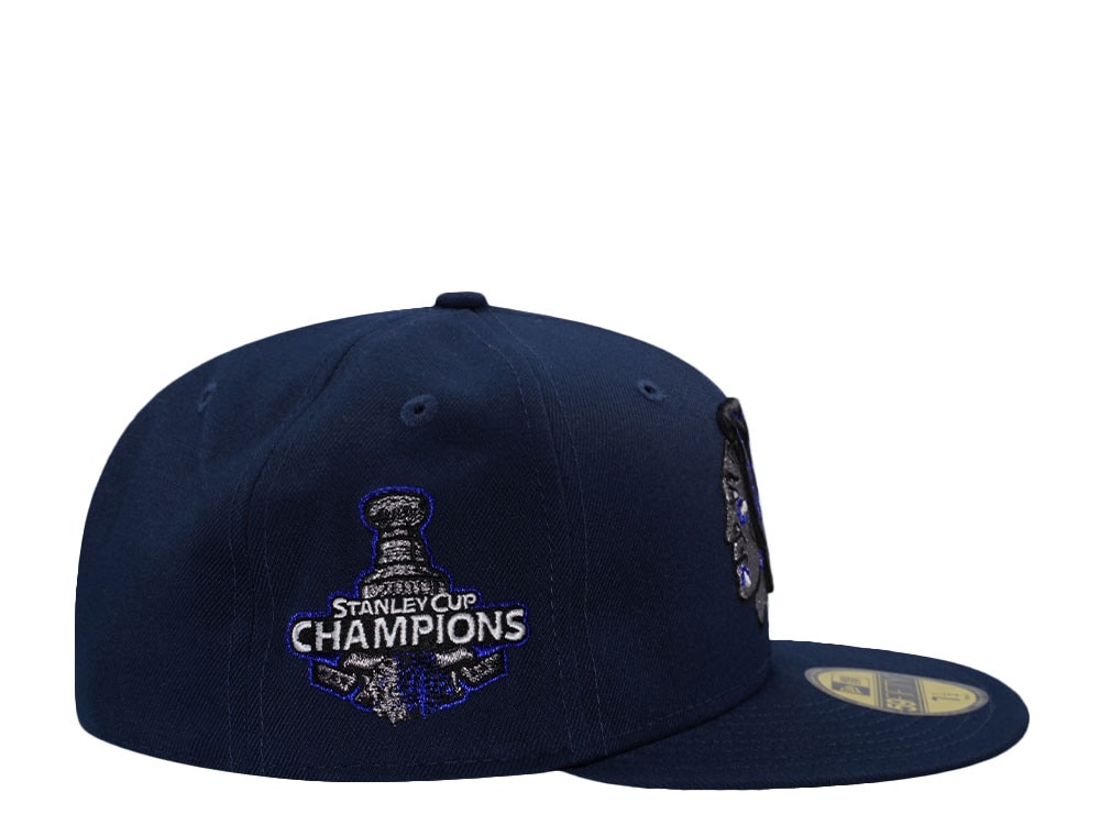 New Era Chicago Blackhawks Stanley Cup 2010 Blue Prime Edition 59Fifty Fitted Gorra