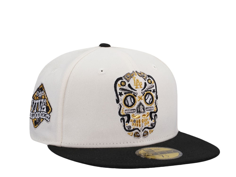 New Era Los Angeles Dodgers Viva Los Dodgers Skull Chrome Two Tone Edition 59Fifty Fitted Gorra