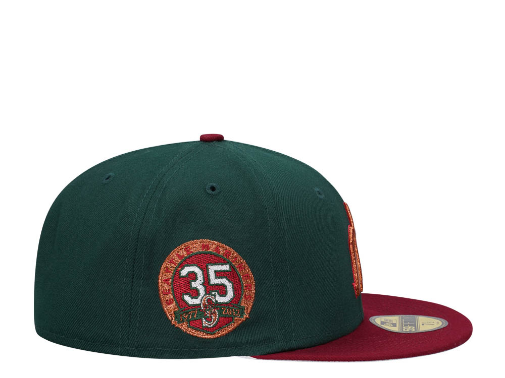 New Era Seattle Mariners 35th Anniversary Colorflip Trident Prime Two Tone Edition 59Fifty Fitted Gorra