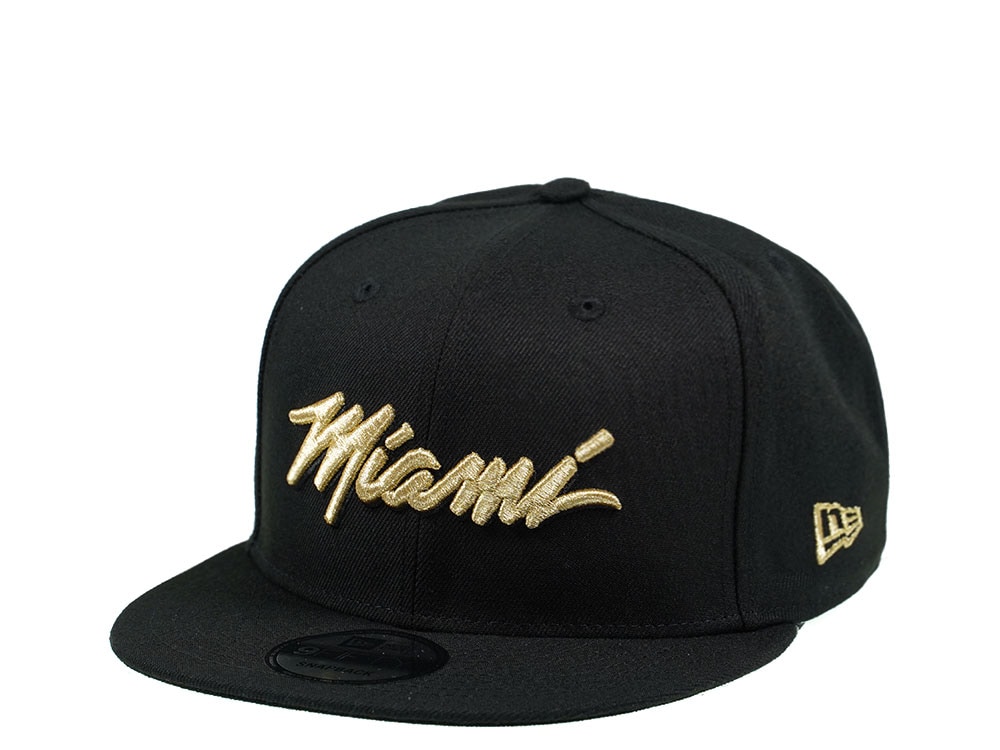 New Era Miami Heat Vice Edition Gold 9Fifty Snapback Gorra