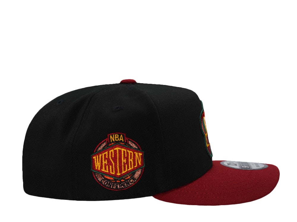 New Era Seattle Supersonics NBA Western Conference Black Two Tone Edition 9Fifty A Frame Snapback Gorra
