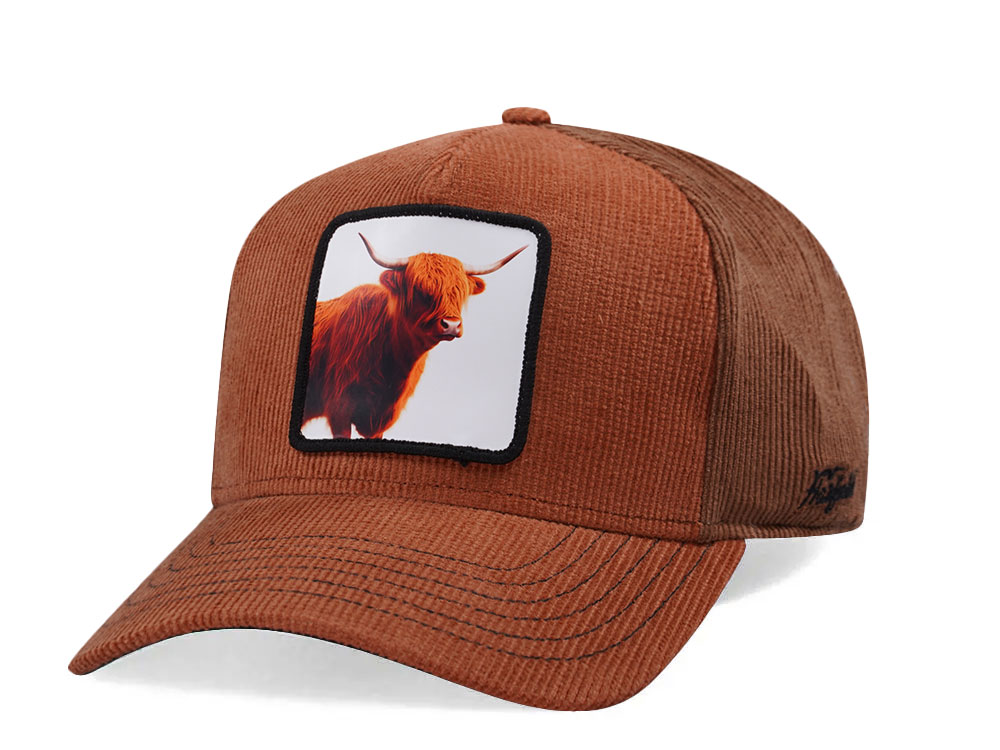 Hatfield Bull Corduroy Brown Snapback Gorra