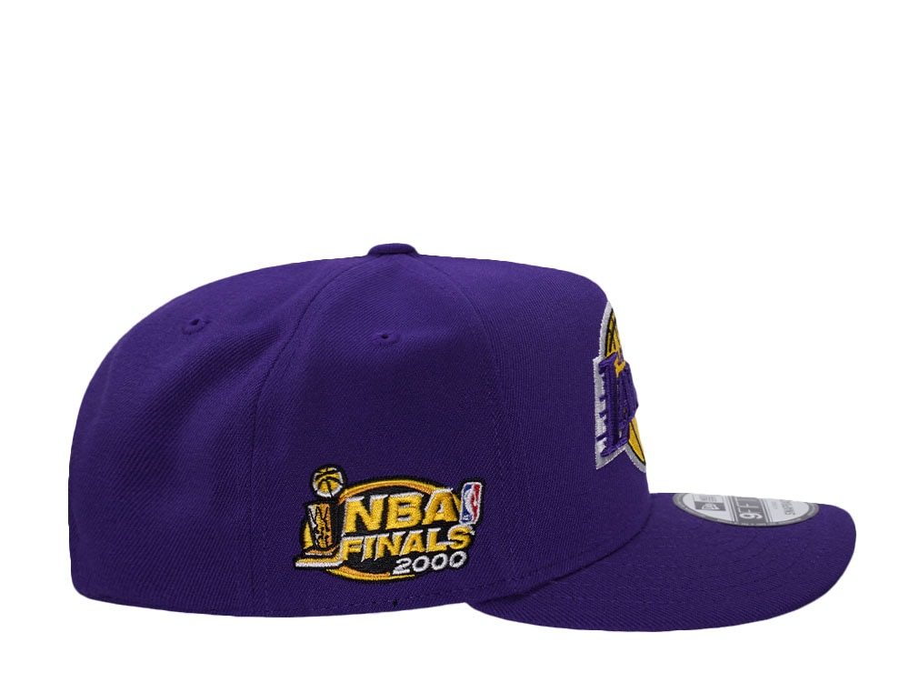 New Era Los Angeles Lakers NBA Finals 2000 Purple Prime Edition 9Fifty A Frame Snapback Gorra