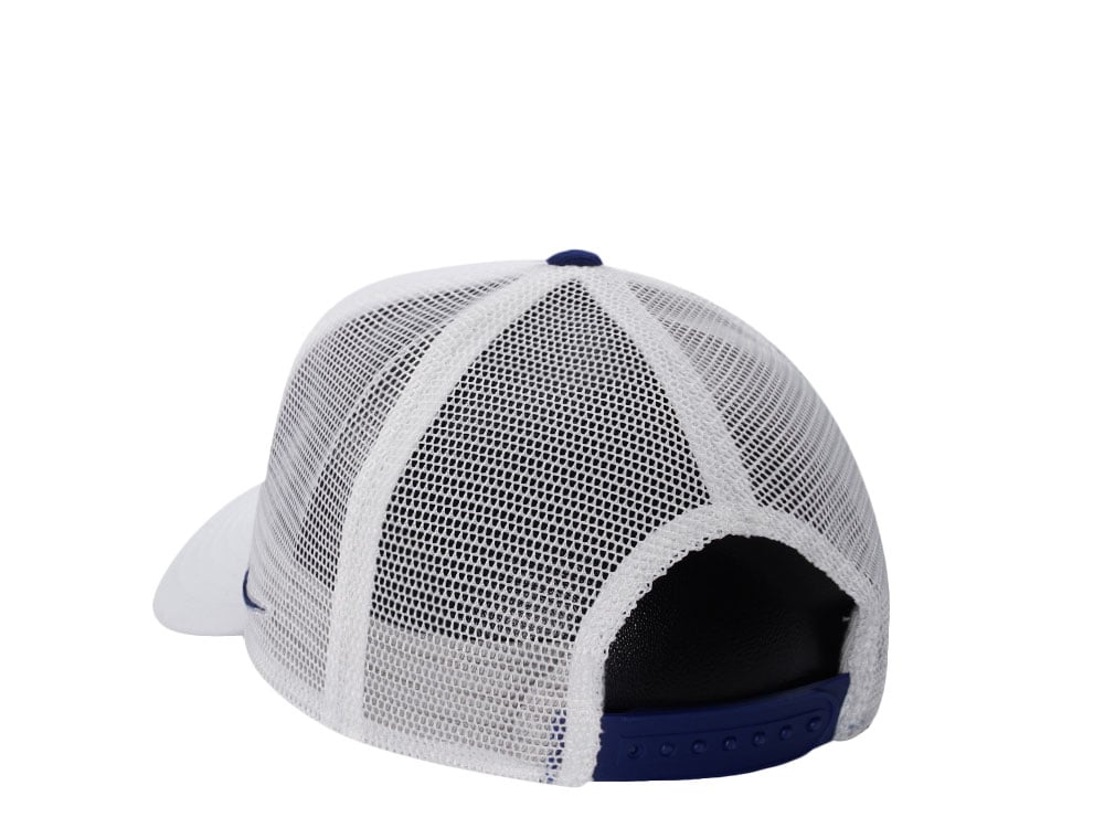 Nike Los Angeles Dodgers Primetime Dri-Fit Rise White Edition Trucker Snapback Gorra