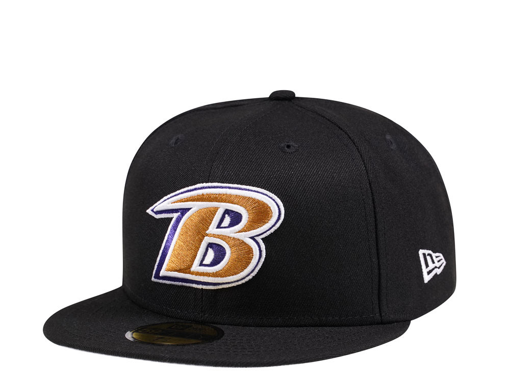 New Era Baltimore Ravens Alternate Logo Black Edition 59Fifty Fitted Gorra