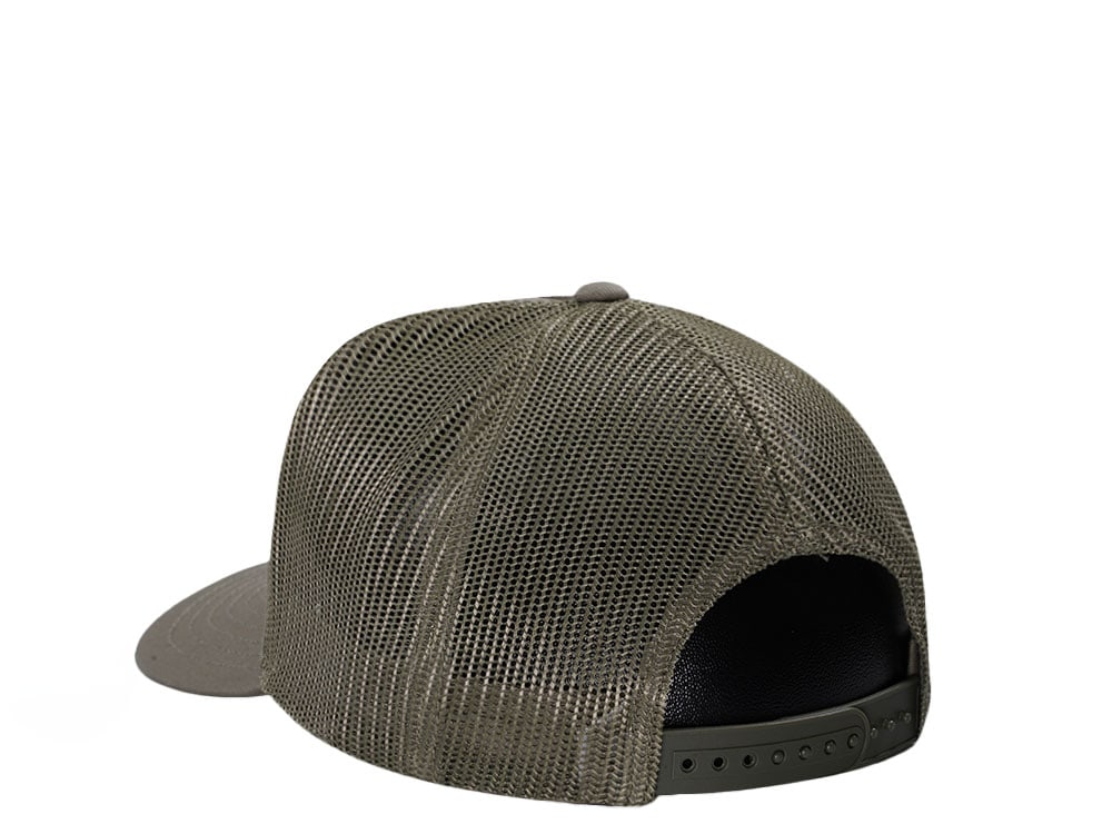 John Deere Cotton Twill Olive Trucker Snapback Gorra