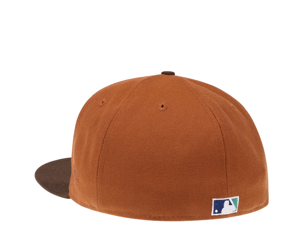 New Era Milwaukee Brewers 25th Anniversary Bourbon and Suede Edition 59Fifty Fitted Gorra