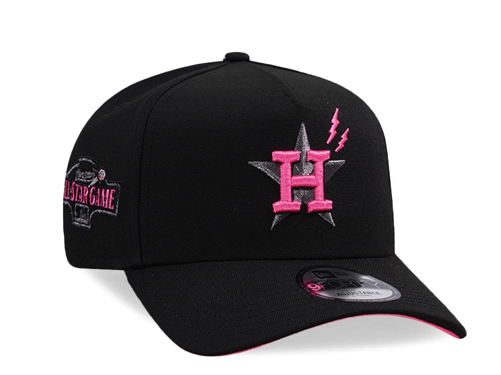 New Era Houston Astros All Star Game 2004 Pink Glow Black Prime Edition 9Forty A Frame Snapback Gorra