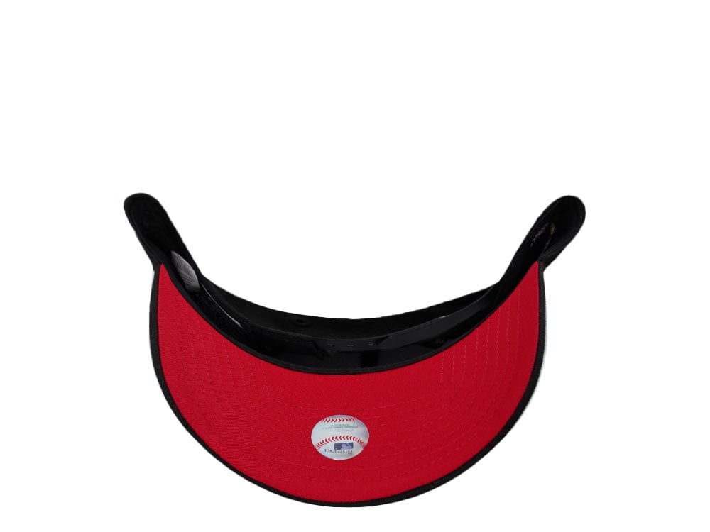New Era Anaheim Angels 20th Anniversary Black and Red Edition 9Forty A Frame Snapback Gorra