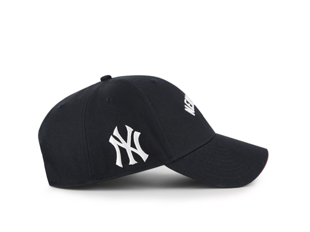 47 Brand New York Yankees Ballpark Script Navy Edition MVP Strapback Gorra
