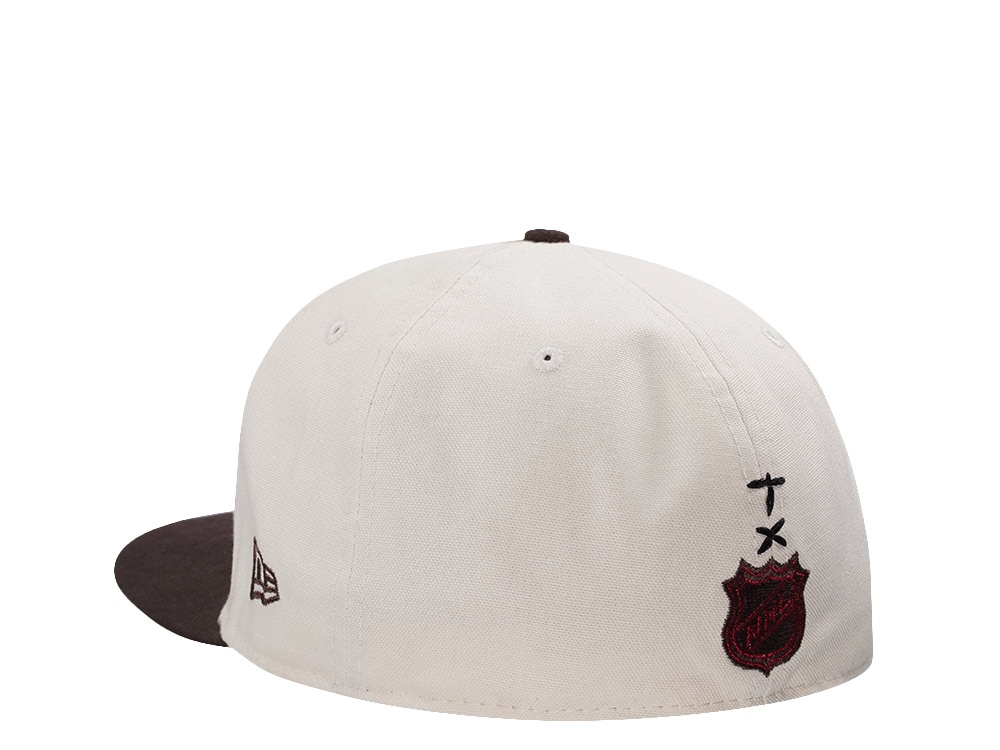 New Era Anaheim Ducks 10th Anniversary Canvas Chrome Two Tone Horror Edition 59Fifty Fitted Gorra