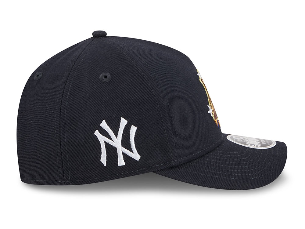 New Era New York Yankees Emblem Navy Prime 9Forty A Frame M Crown Snapback Gorra