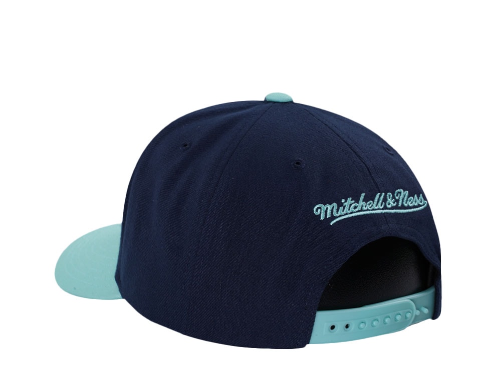 Mitchell & Ness Seattle Kraken Pro Crown Fit Navy Snapback Gorra