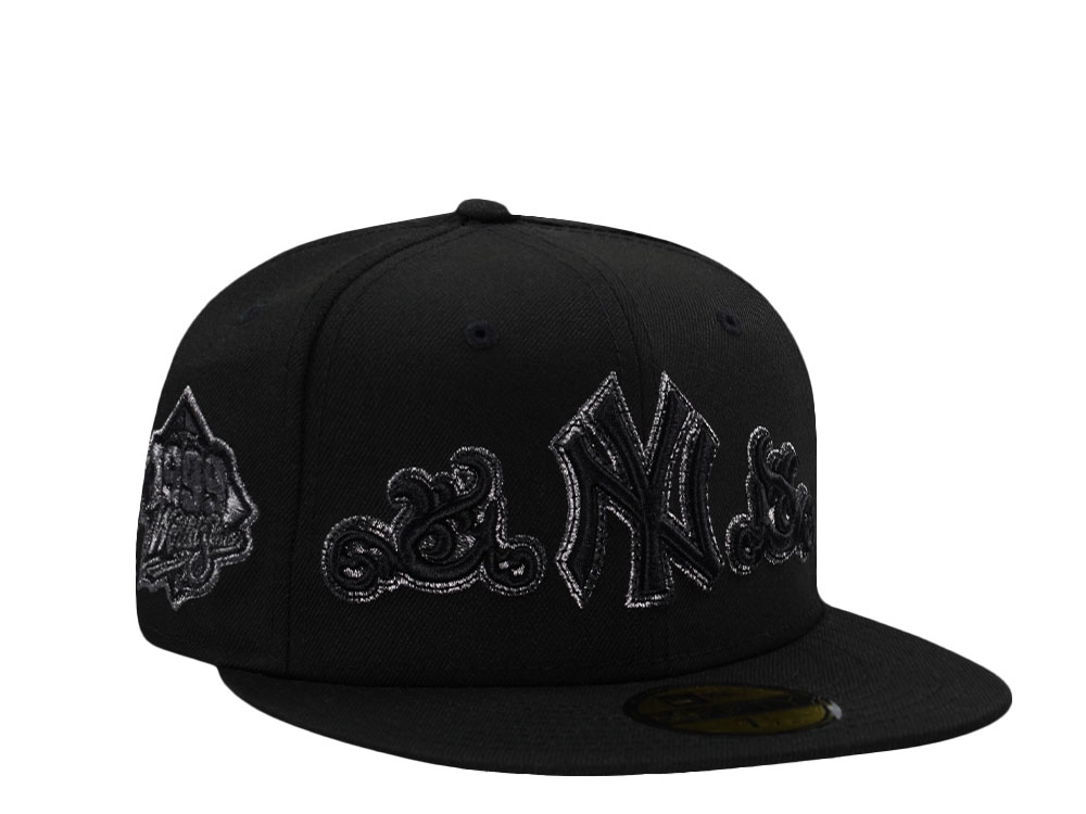 New Era New York Yankees World Series 1999 Metallic Black Prime Edition 59Fifty Fitted Gorra