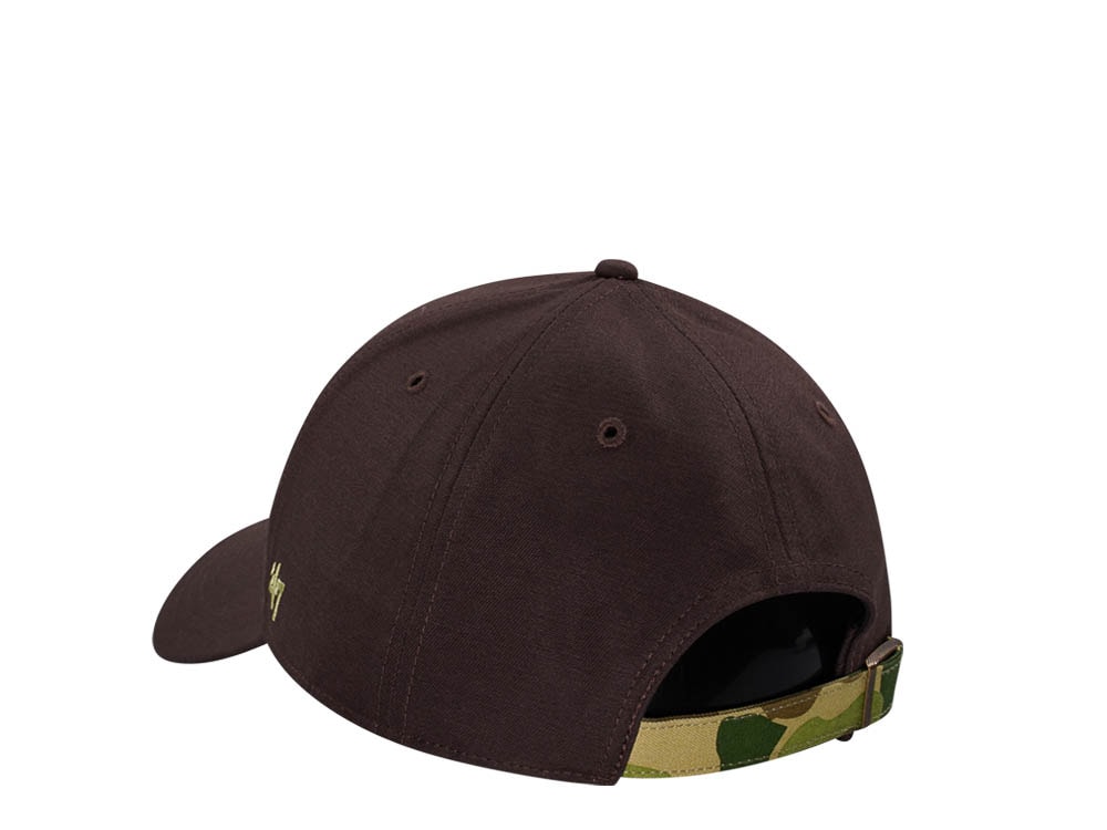 47Brand Anaheim Ducks Brown Frog Skin Camo MVP Strapback Gorra