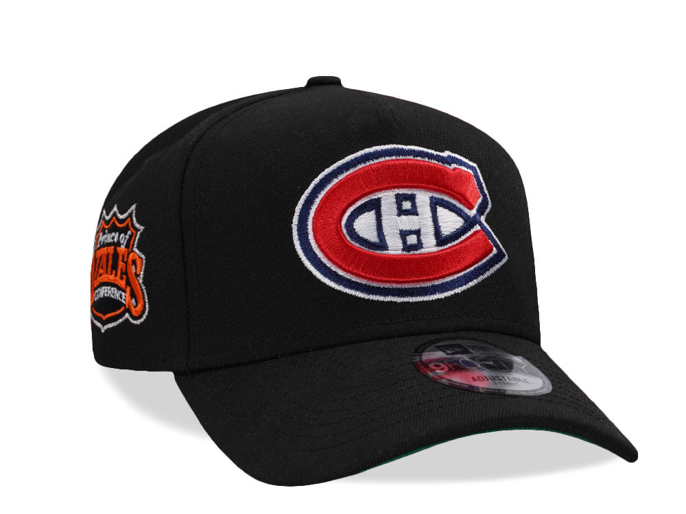New Era Montreal Canadiens Prince of Wales Conference Black Prime Edition 9Forty A Frame Snapback Gorra