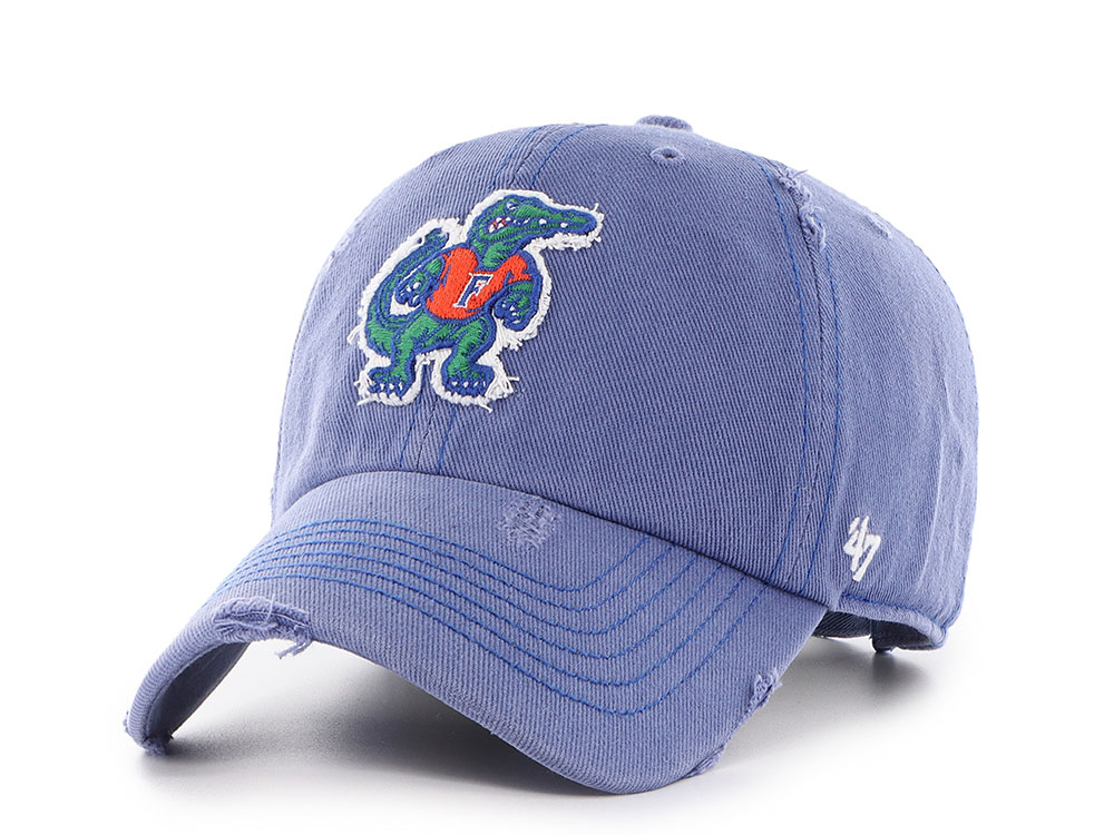 47 Brand Florida Gators Weathered Thrift Blue Clean Up Strapback Gorra
