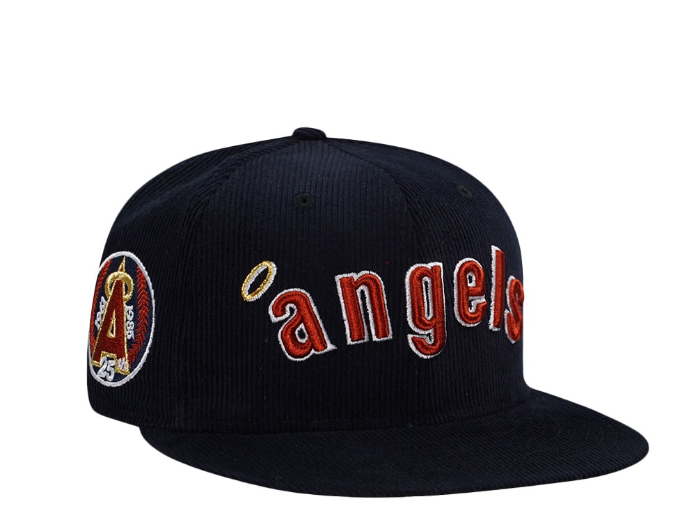 New Era California Angels 25th Anniversary Corduroy Throwback Edition 59Fifty Fitted Gorra