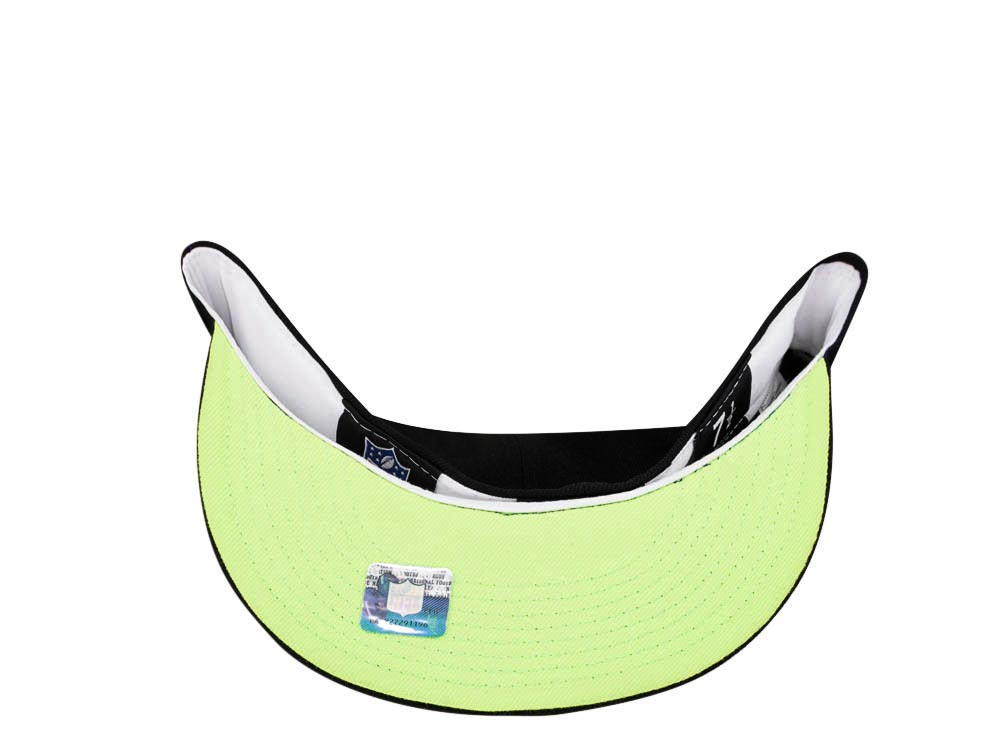 New Era Seattle Seahawks Super Bowl XL Black Neon Edition 59Fifty Fitted Gorra