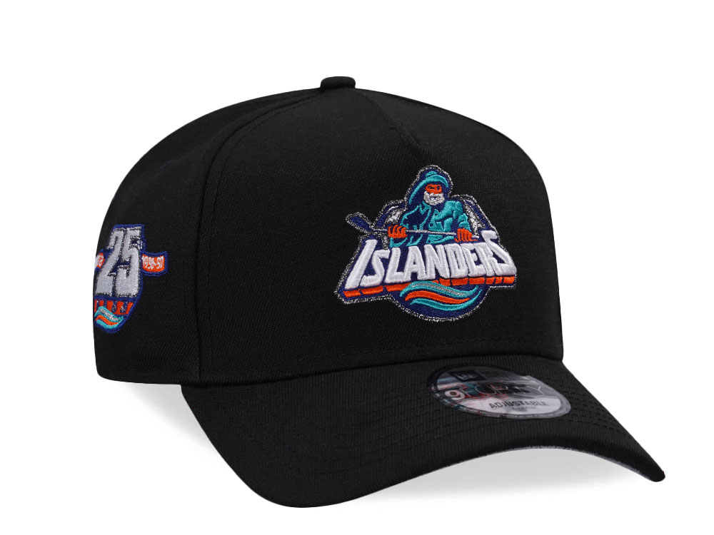 New Era New York Islanders 25th Anniversary Black Edition 9Forty A Frame Snapback Gorra