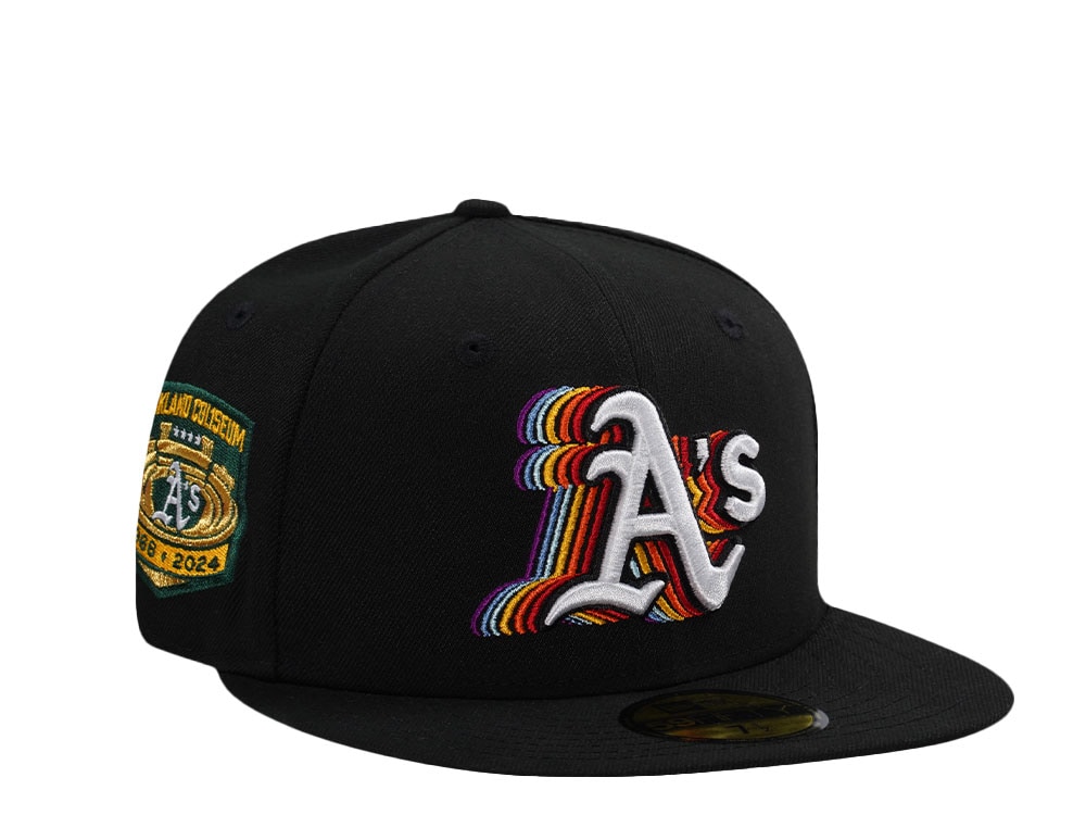 New Era Oakland Athletics Oakland Coliseum Black Prime Edition 59Fifty Fitted Gorra