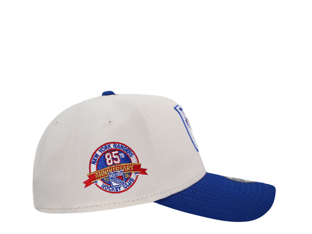 New Era New York Rangers 85th Anniversary Chrome Two Tone Edition 9Forty A Frame Snapback Gorra