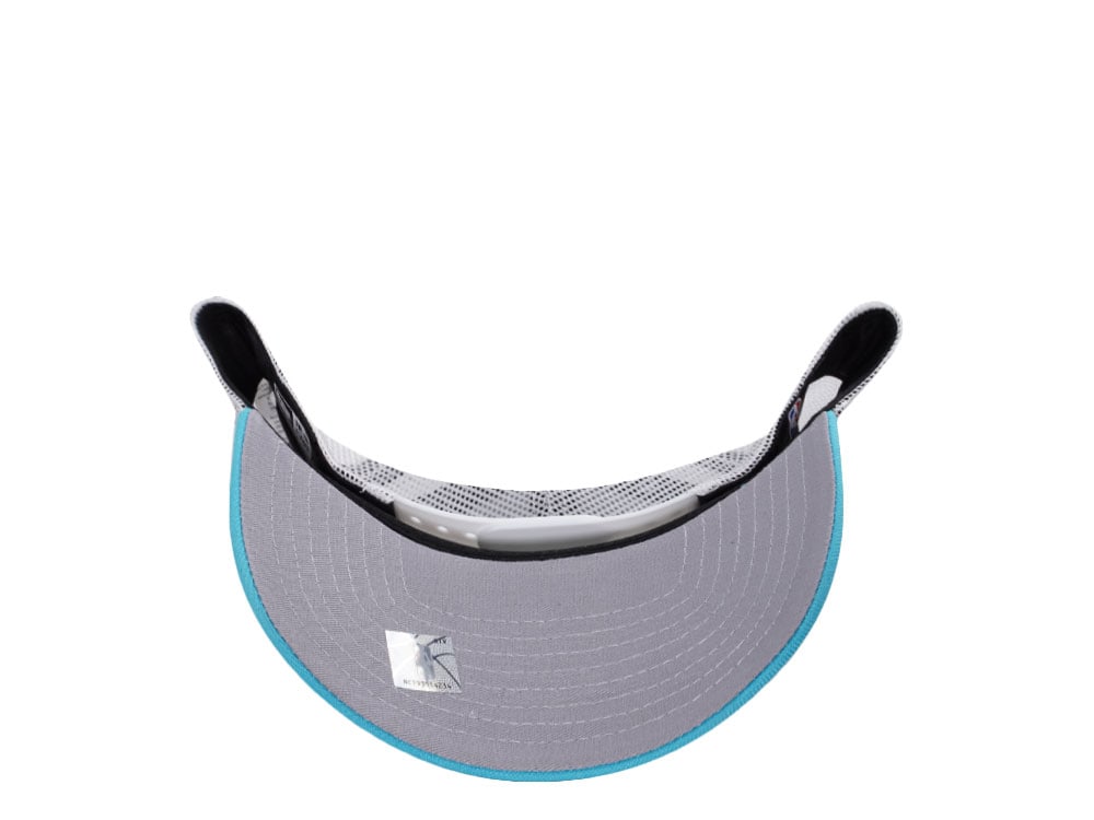 New Era Miami Heat Teal Summer Trucker Edition 9Forty A Frame Snapback Gorra