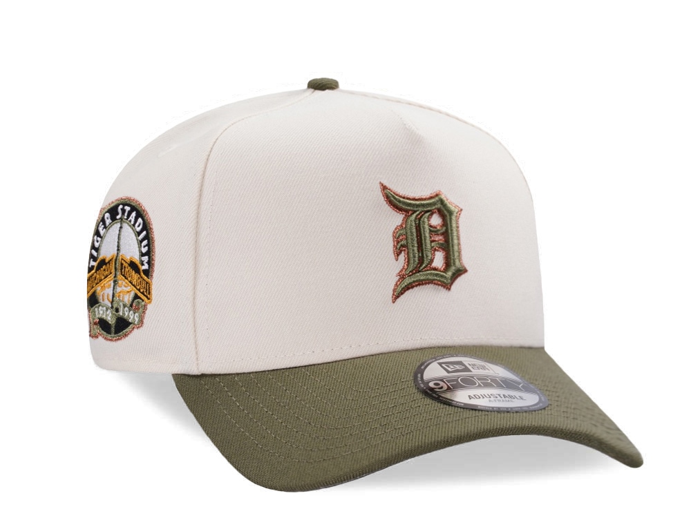 New Era Detroit Tigers Stadium Series Cream Two Tone Edition 9Forty A Frame Snapback Gorra