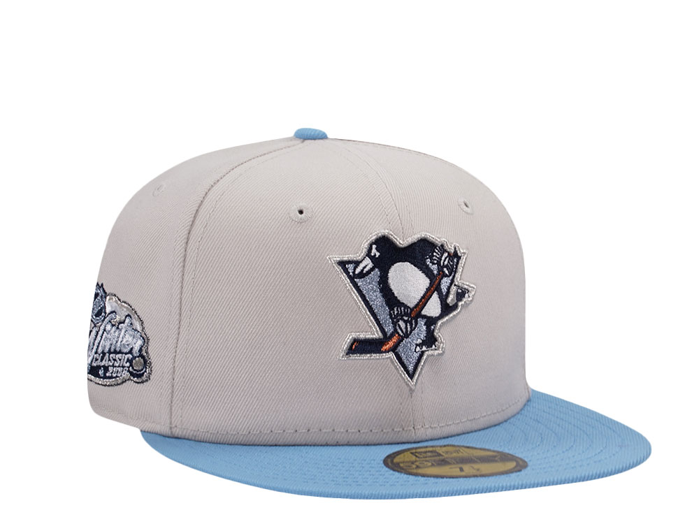 New Era Pittsburgh Penguins Winter Classic 2008 Stone Metallic Two Tone Edition 59Fifty Fitted Gorra