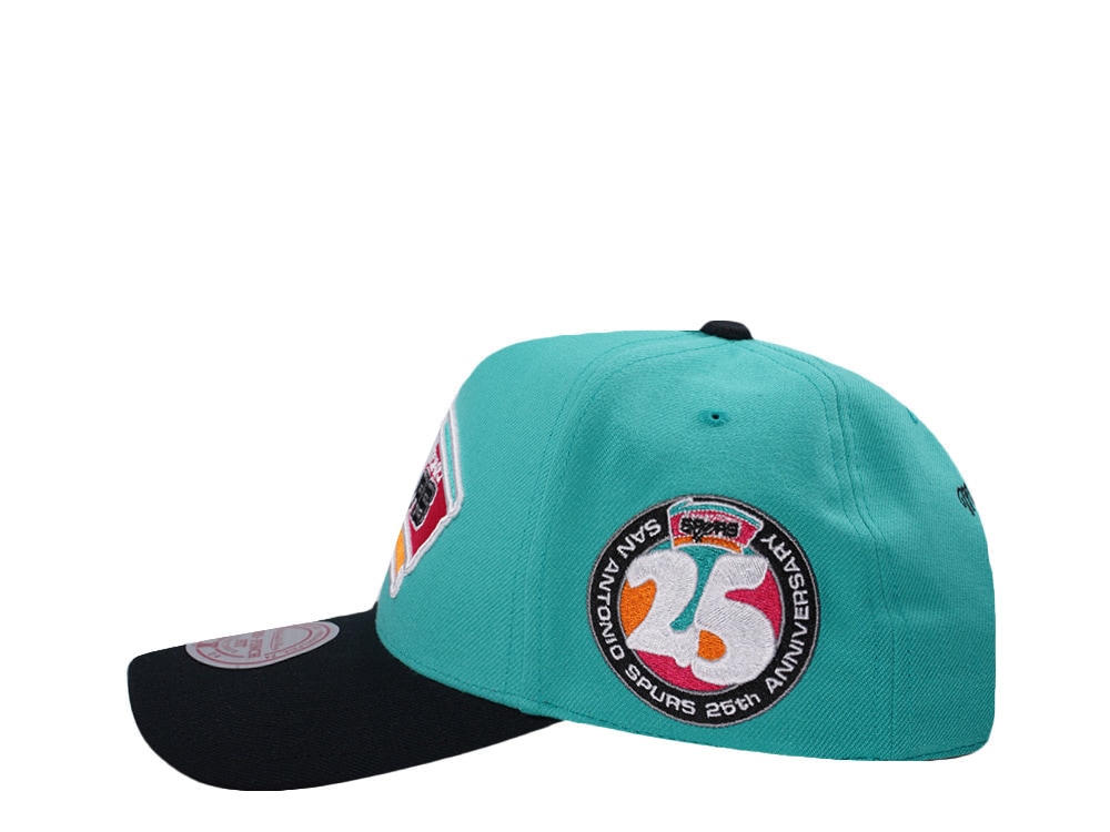 Mitchell & Ness San Antonio Spurs NBA In The City Teal Edition Pro Pinch Fit Snapback Gorra