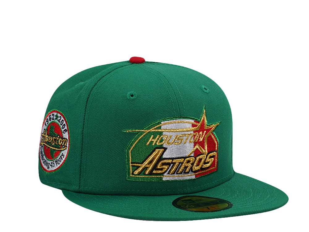 New Era Houston Astros 45th Anniversary Kelly Green Prime Edition 59Fifty Fitted Gorra