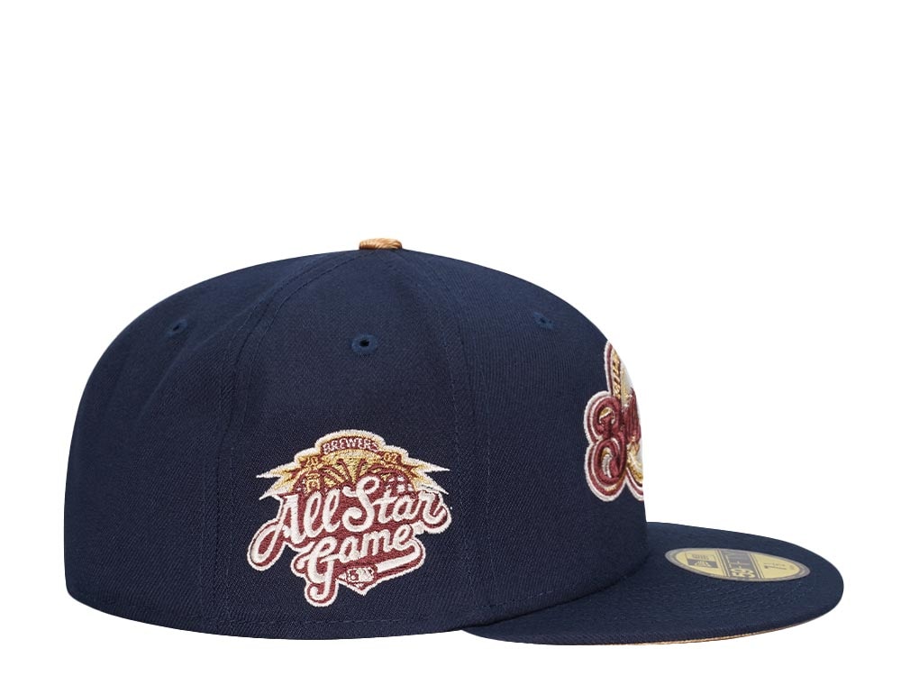 New Era Milwaukee Brewers All Star Game 2002 Cool Gold Edition 59Fifty Fitted Gorra