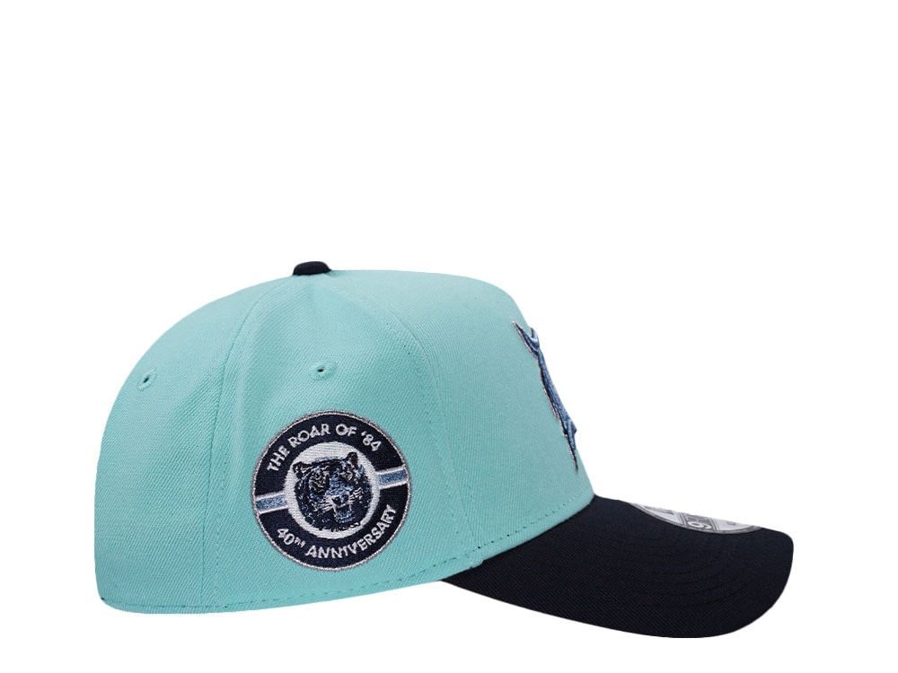 New Era Detroit Tigers 40th Anniversary Glacier Two Tone Edition 9Forty A Frame Snapback Gorra